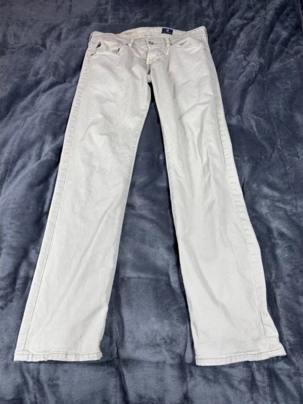 AG Adriano Goldschmied The‎ Matchbox Slim Straight Khaki Pants Womens Size 29